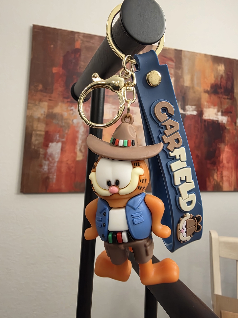 Garfield Bag Charm- With Keychain And Wrist Strap- Get All 6 - Picture 5 of 8